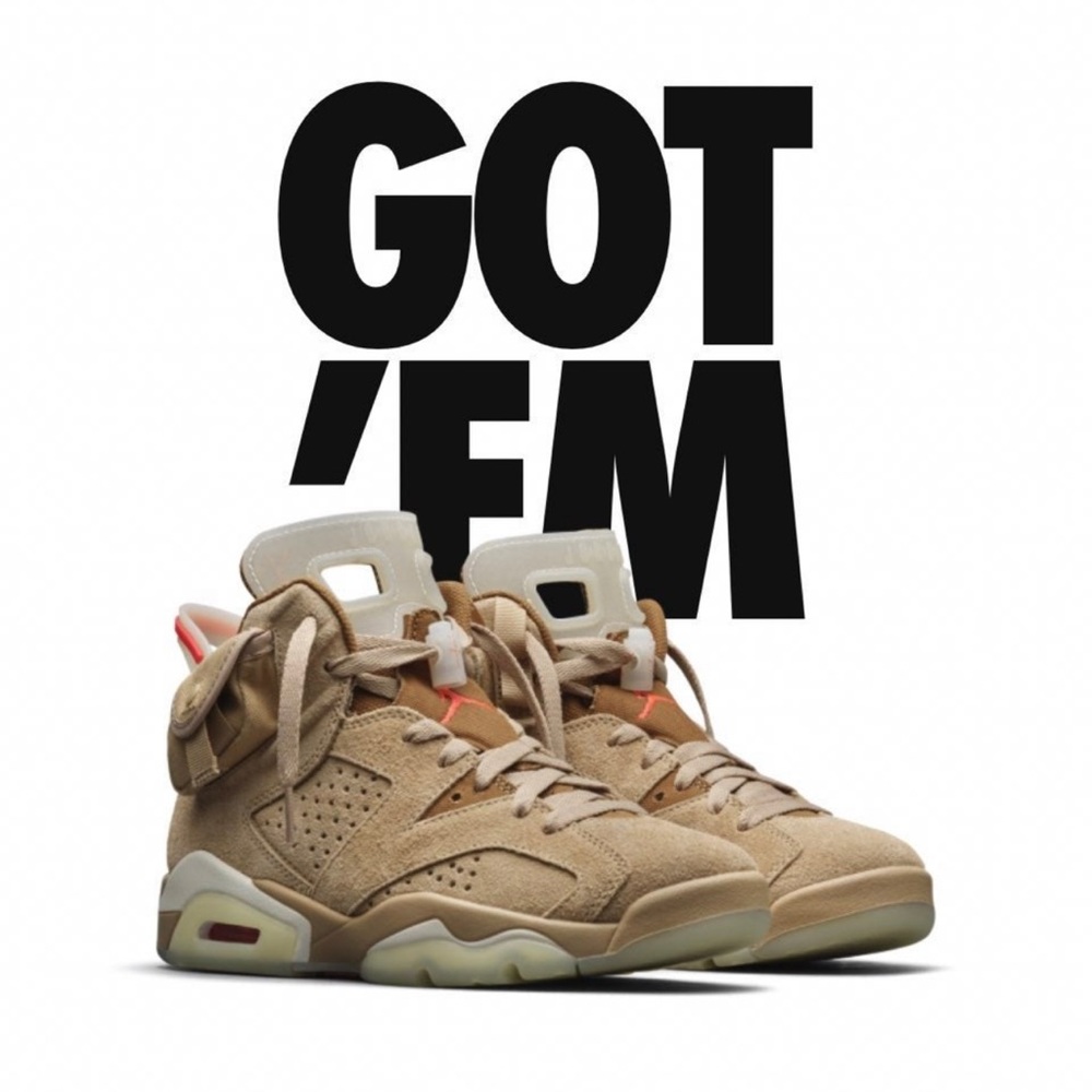 Jordan retro 6 Travis Scott Khaki